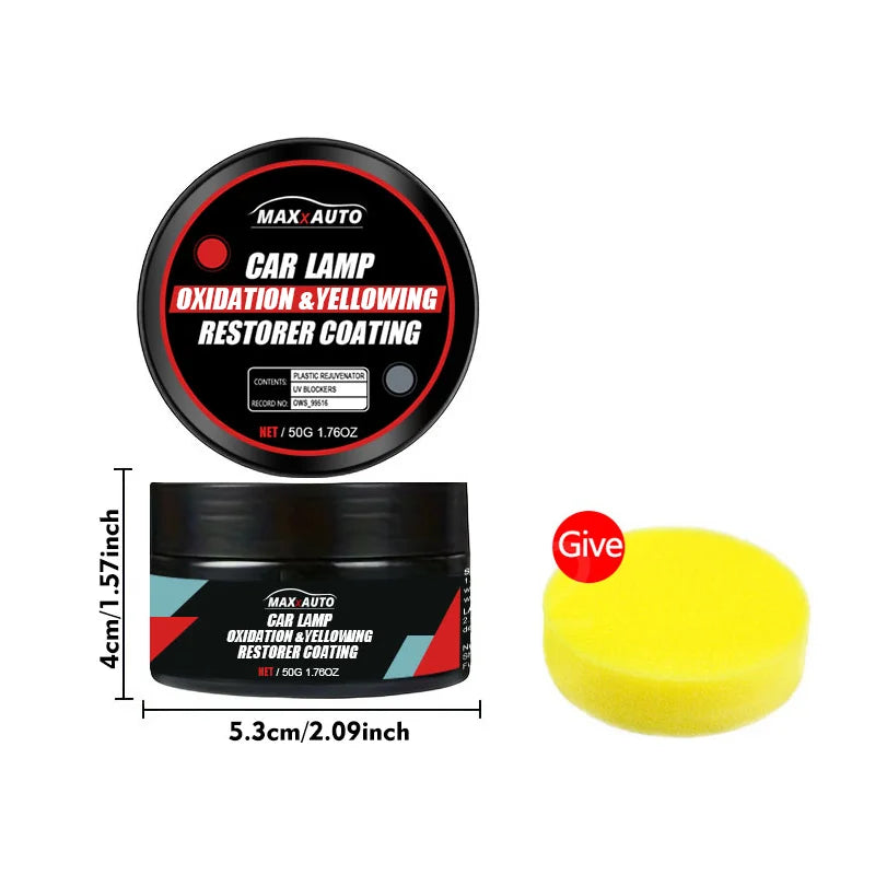 Kit Restaurare Faruri Auto – Îndepărtează Îngălbenirea și Zgârieturile (100G / 200G / 300G)