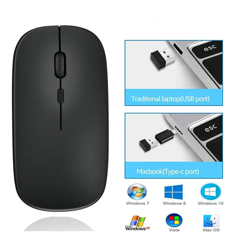 Mouse Wireless + Bluetooth Dual Mode