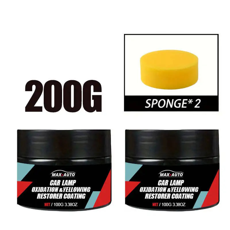 Kit Restaurare Faruri Auto – Îndepărtează Îngălbenirea și Zgârieturile (100G / 200G / 300G)